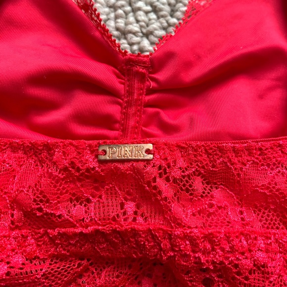 NWOT PINK Red Bralette - Picture 3 of 4